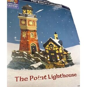 Carole Towne‎ Collection 2004 The Point Lighthouse Christmas Town Tested Works!!